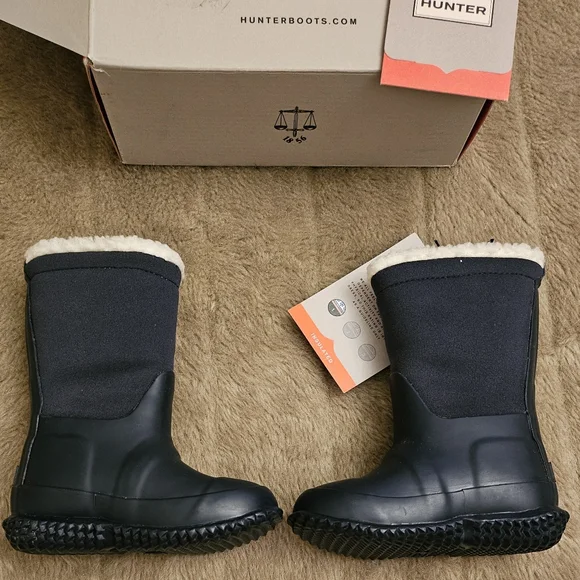 NEW box Hunter kids Original Sherpa Boots size 7 girls - Picture 8 of 12
